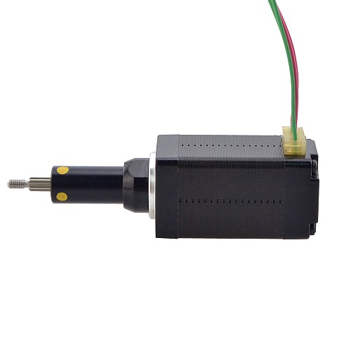 NEMA 8 キャプティブ Acme リニアステッピングモーター 0.5A 38.2mm 身長 スクリューリード 2mm(0.07874") トラベル 19.1mm - 8C15S0504AC5-019RS | StepperOnline