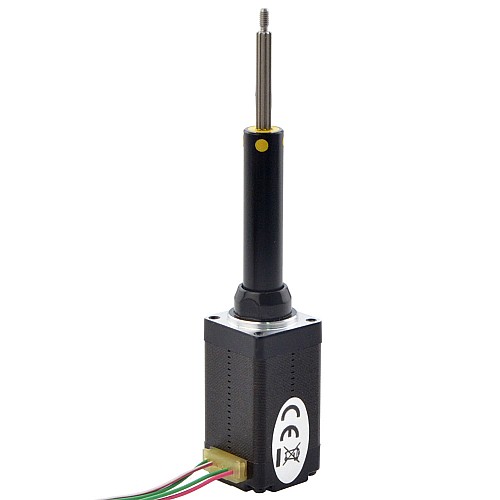 NEMA 8 キャプティブ Acme リニアステッピングモーター 0.5A 38.2mm 身長 スクリューリード 2mm(0.07874") トラベル 38.1mm - 8C15S0504AC5-038RS | StepperOnline