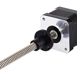 Nema 17 外部 34mm スタック 0.4A リード 2mm(0.07874") 長さ 100mm