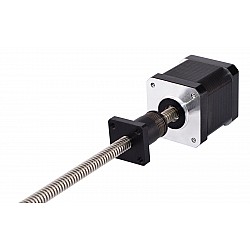 バックラッシュ防止ネジナットNema17外部48mmスタック1.68Aリード2mm(0.07874")長さ330mm