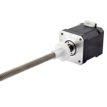 Nema 17 外部台形リニアステッピングモーター 1.68A 48mmスタック ねじリード8mm（0.31496インチ）