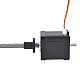 Nema17デュアルシャフト外部48mmスタック1.68Aリード8mm(0.31496)長さ200mmリアシャフト長さ13mm