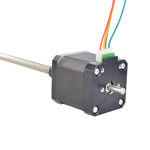 Nema17デュアルシャフト外部48mmスタック1.68Aリード8mm(0.31496)長さ200mmリアシャフト長さ13mm