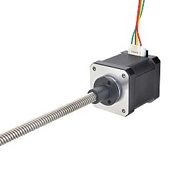 Nema17デュアルシャフト外部48mmスタック1.68Aリード8mm(0.31496")長さ200mmリアシャフト長さ13mm
