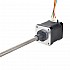 Nema17デュアルシャフト外部48mmスタック1.68Aリード8mm(0.31496")長さ200mmリアシャフト長さ13mm