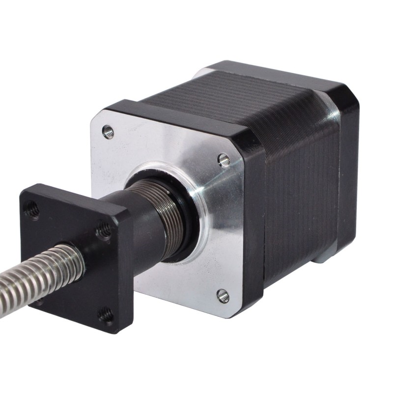 バックラッシュ防止ネジナットNema17外部48mmスタック1.68Aリード2mm(0.07874")長さ330mm - 17E19S1684AB4-330RA | StepperOnline バックラッシュ防止ネジナットNema17外部48mmスタック1.68Aリード2mm(0.07874")長さ330mm - 17E19S1684AB4-330RA | StepperOnline