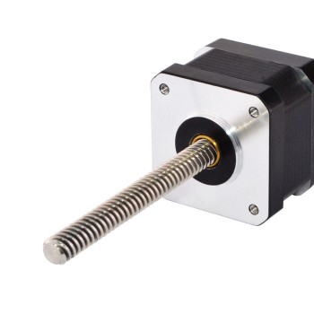 Nema 17 非キャプティブ 34mm スタック 0.4A リード 8mm(0.31496") 長さ 150mm