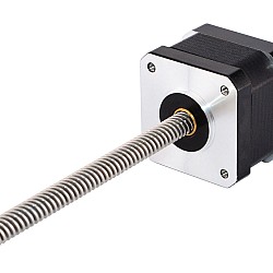 Nema 17 非キャプティブ 26Ncm(36.81oz.in) 34mm スタック 0.4A リード 8mm(0.31496") 長さ 320mm