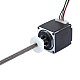NEMA 11 外部アクメ台形ねじリニアステッピングモーター 0.42A 32mm スタック、リードねじピッチ 1.27mm(0.05インチ)、ねじ長さ 150mm - 11E13S0424FD4-150RS | StepperOnline