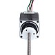 NEMA 11 外部アクメ台形ねじリニアステッピングモーター 0.42A 32mm スタック、リードねじピッチ 1.27mm(0.05インチ)、ねじ長さ 150mm - 11E13S0424FD4-150RS | StepperOnline