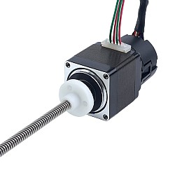 NEMA 11 外部 エイシム リニアステッピングモーター 1.0A 32mm スタック スクリューリード 1.27mm(0.05") 光学式インクリメンタルエンコーダ 1000PPR 付き