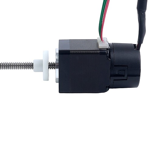 NEMA 11 外部 エイシム リニアステッピングモーター 1.0A 32mm スタック スクリューリード 1.27mm(0.05") 光学式インクリメンタルエンコーダ 1000PPR 付き - 11E13S1004FD4-150RS-OE1K | StepperOnline