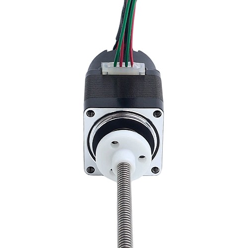 NEMA 11 外部 エイシム リニアステッピングモーター 1.0A 32mm スタック スクリューリード 1.27mm(0.05") 光学式インクリメンタルエンコーダ 1000PPR 付き - 11E13S1004FD4-150RS-OE1K | StepperOnline