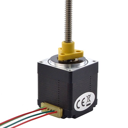 NEMA 11 外部 Acme リニア ステッピング モーター 1.0A 32.2mm スタック スクリュー リード 1.27mm(0.05) リード長 150mm NEMA 11 外部 Acme リニア ステッピング モーター 1.0A 32.2mm スタック スクリュー リード 1.27mm(0.05) リード長 150mm
