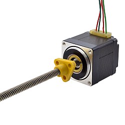 NEMA 11 外部 Acme リニア ステッピング モーター 1.0A 32.2mm スタック スクリュー リード 5.08mm(0.2") リード長 150mm