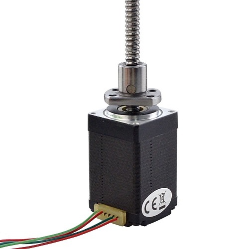 NEMA 11 外付けボールねじ リニアステッピングモータ 1.0A 46mm スタックスクリューリード 2mm(0.07874) リード長 150mm