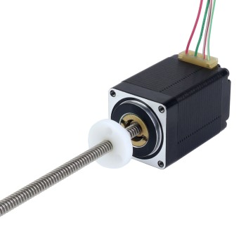 NEMA 11 外部 Acme リニア ステッピング モーター 1.0A 46mm スタック スクリュー リード 2.54mm(0.1 インチ) リード長 250mm