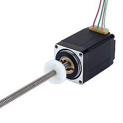 NEMA 11 外部 Acme リニア ステッピング モーター 1.0A 46mm スタック スクリュー リード 2.54mm(0.1 インチ) リード長 250mm