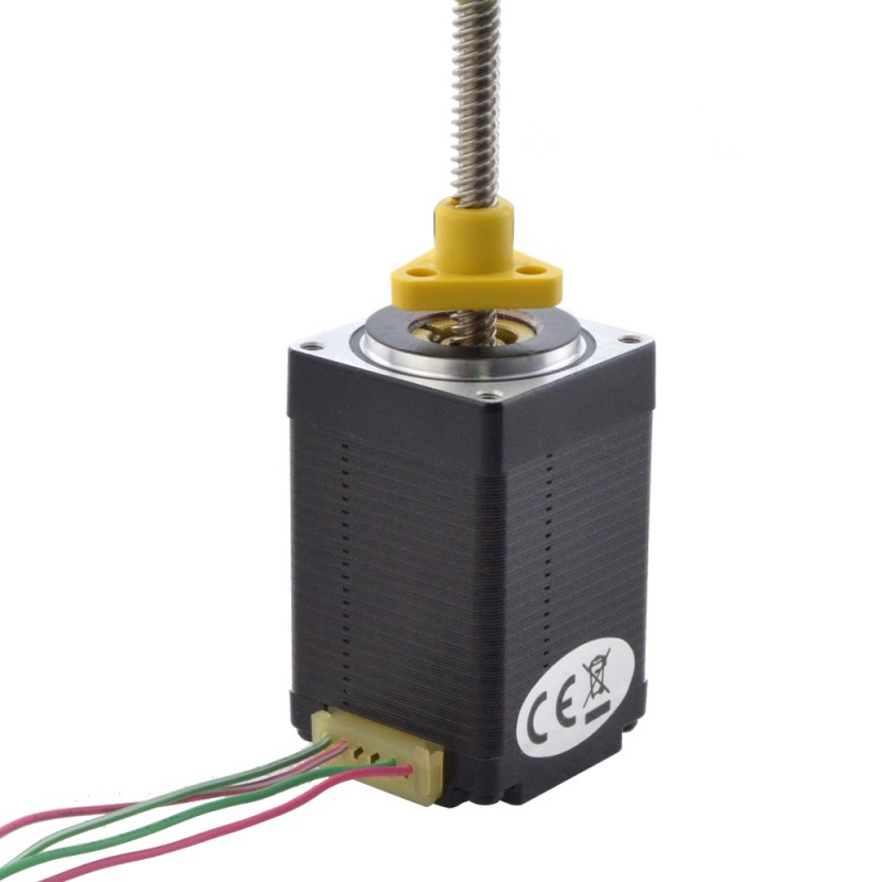NEMA 11 外部 Acme リニア ステッピング モーター 1.0A 46mm スタック スクリュー リード 5.08mm(0.2) リード長 150mm
