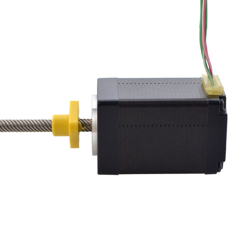NEMA 11 外部 Acme リニア ステッピング モーター 1.0A 46mm スタック スクリュー リード 10.16mm(0.4) リード長 150mm