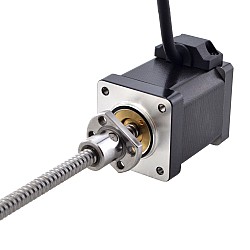 NEMA 14 外付けボールねじリニアステッピングモータ 1.5A 47mm スタックスクリューリード 2mm(0.07874") リード長 150mm