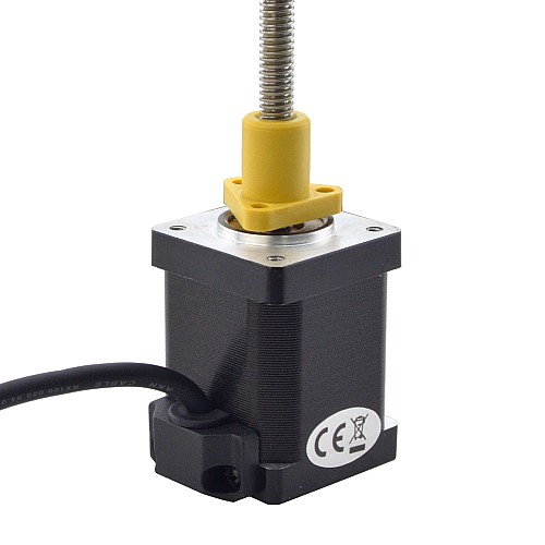 NEMA 14 外部 Acme リニア ステッピング モーター 1.5A 47mm スタック スクリュー リード 1.27mm(0.05) リード長 150mm