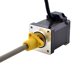 NEMA 14 外部 Acme リニア ステッピング モーター 1.5A 47mm スタック スクリュー リード 2.54mm(0.1") リード長 150mm
