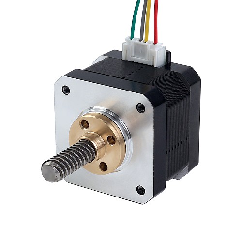 Nema 17 外部 34mm スタック 0.4A リード 8mm(0.31496") 長さ 32mm - 17E13S0404MB4-032RB | StepperOnline Nema 17 外部 34mm スタック 0.4A リード 8mm(0.31496") 長さ 32mm - 17E13S0404MB4-032RB | StepperOnline
