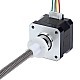 Nema 17 外部 34mm スタック 0.4A リード 8mm(0.31496") 長さ 300mm - 17E13S0404MB4-300RS | StepperOnline