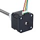 Nema 17 外部 34mm スタック 0.4A リード 8mm(0.31496") 長さ 300mm - 17E13S0404MB4-300RS | StepperOnline