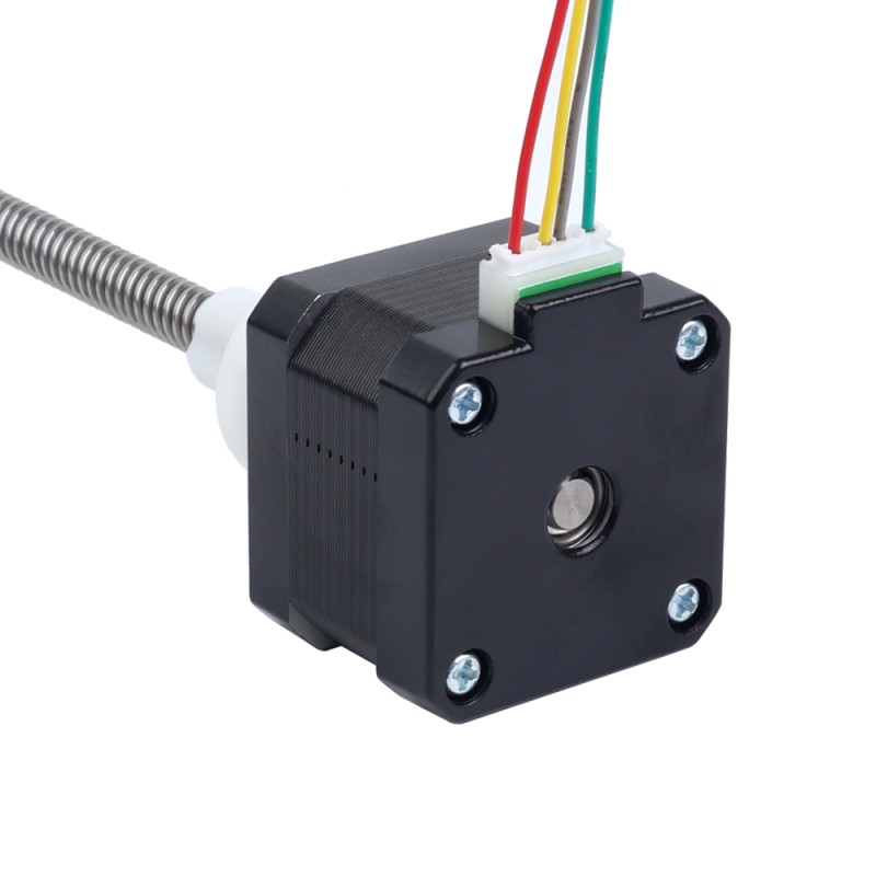 Nema 17 外部 34mm スタック 0.4A リード 8mm(0.31496") 長さ 300mm - 17E13S0404MB4-300RS | StepperOnline Nema 17 外部 34mm スタック 0.4A リード 8mm(0.31496") 長さ 300mm - 17E13S0404MB4-300RS | StepperOnline