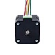 Nema 17 外部 34mm スタック 0.4A リード 8mm(0.31496") 長さ 300mm - 17E13S0404MB4-300RS | StepperOnline