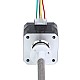 Nema 17 外部 34mm スタック 0.4A リード 8mm(0.31496") 長さ 300mm - 17E13S0404MB4-300RS | StepperOnline