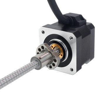 NEMA 17 外付けボールねじリニアステッピングモータ 1.5A 34mm スタックスクリューリード 2mm(0.07874") リード長 150mm NEMA 17 外付けボールねじリニアステッピングモータ 1.5A 34mm スタックスクリューリード 2mm(0.07874") リード長 150mm