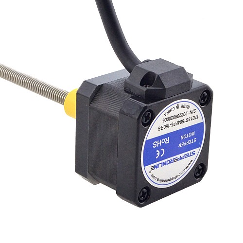 NEMA 17 外部 Acme リニアステッピングモーター 1.5A 34mm 身長 スクリューリード 1.27mm(0.05) リードの長さ 150mm