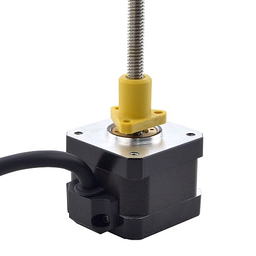 NEMA 17 外部 Acme リニアステッピングモーター 1.5A 34mm 身長 スクリューリード 1.27mm(0.05) リードの長さ 150mm
