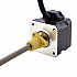 NEMA 17 外部 Acme リニアステッピングモーター 1.5A 34mm 身長 スクリューリード 2.54mm(0.1") リードの長さ 150mm
