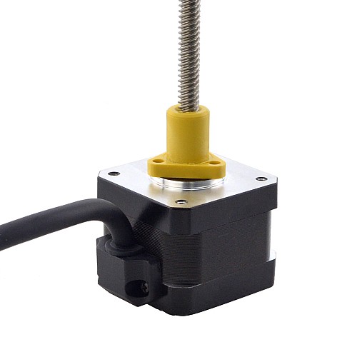 NEMA 17 外部 Acme リニアステッピングモーター 1.5A 34mm 身長 スクリューリード 6.35mm(0.25) リードの長さ 150mm