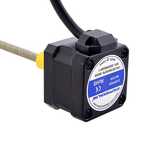 NEMA 17 外部 Acme リニアステッピングモーター 1.5A 34mm 身長 スクリューリード 12.7mm(0.5) リードの長さ 150mm