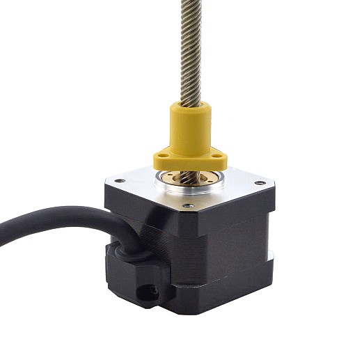 NEMA 17 外部 Acme リニアステッピングモーター 1.5A 34mm 身長 スクリューリード 12.7mm(0.5) リードの長さ 150mm