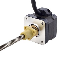 NEMA 17 外部 Acme リニアステッピングモーター 1.5A 34mm 身長 スクリューリード 25.4mm(1") リードの長さ 150mm