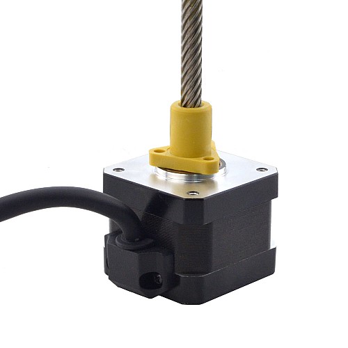NEMA 17 外部 Acme リニアステッピングモーター 1.5A 34mm 身長 スクリューリード 25.4mm(1) リードの長さ 150mm