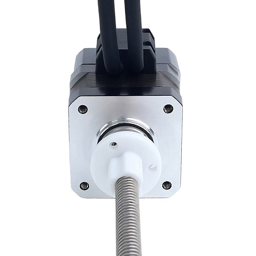 Nema 17 外部 34mm スタック 1.68A リード 8mm(0.31496") 長さ 200mm 光学式インクリメンタルエンコーダ 1000PPR 付き - 17E13S1684MB4-200RS-OE1K | StepperOnline