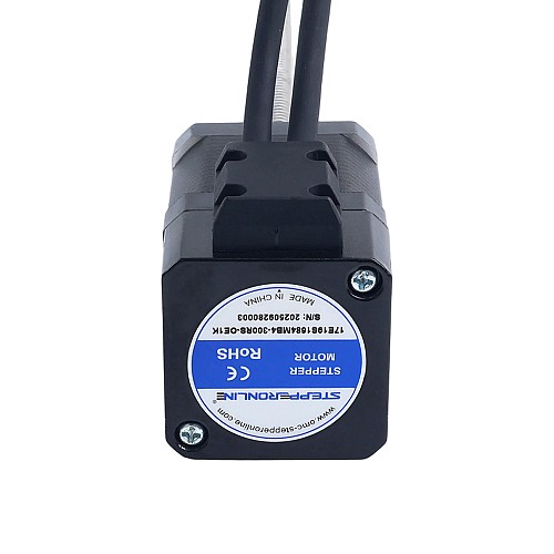 Nema 17 外部 エイシム リニアステッピングモーター 1.68A 48mm スタック スクリューリード 8mm(0.31496") 光学式インクリメンタルエンコーダ 1000PPR 付き - 17E19S1684MB4-300RS-OE1K | StepperOnline