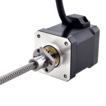 NEMA 17 外付けボールねじリニアステッピングモータ 2.5A 48mm スタックスクリューリード 2mm(0.07874") リード長 150mm