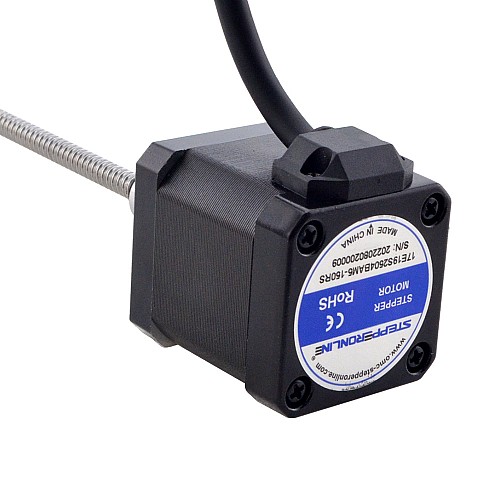 NEMA 17 外付けボールねじリニアステッピングモータ 2.5A 48mm スタックスクリューリード 2mm(0.07874) リード長 150mm NEMA 17 外付けボールねじリニアステッピングモータ 2.5A 48mm スタックスクリューリード 2mm(0.07874) リード長 150mm