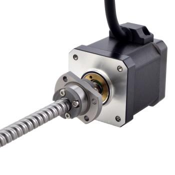 NEMA 17 外付けボールねじリニアステッピングモータ 2.5A 48mm スタックスクリューリード 8mm(0.3150") リード長 150mm