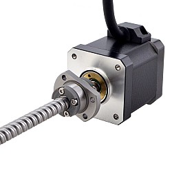 NEMA 17 外付けボールねじリニアステッピングモータ 2.5A 48mm スタックスクリューリード 8mm(0.3150") リード長 150mm