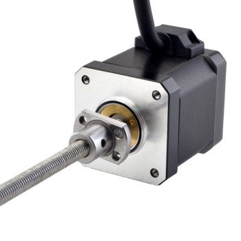 NEMA 17 外付けボールねじリニアステッピングモータ 2.5A 48mm スタックスクリューリード 1mm(0.03937") リード長 150mm