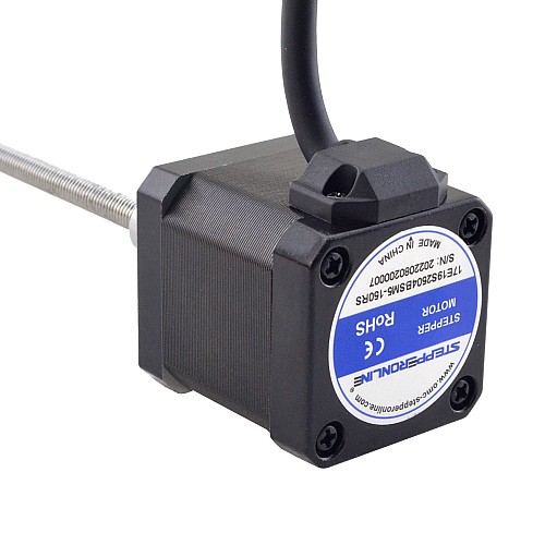 NEMA 17 外付けボールねじリニアステッピングモータ 2.5A 48mm スタックスクリューリード 1mm(0.03937) リード長 150mm NEMA 17 外付けボールねじリニアステッピングモータ 2.5A 48mm スタックスクリューリード 1mm(0.03937) リード長 150mm